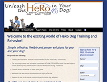 Tablet Screenshot of herocanineconsulting.com